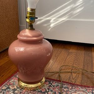 Pink vintage lamp base